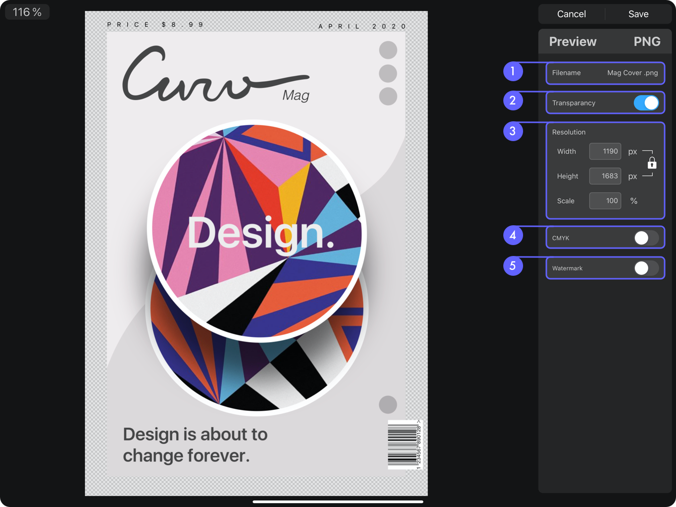 Export Vectornator Learn